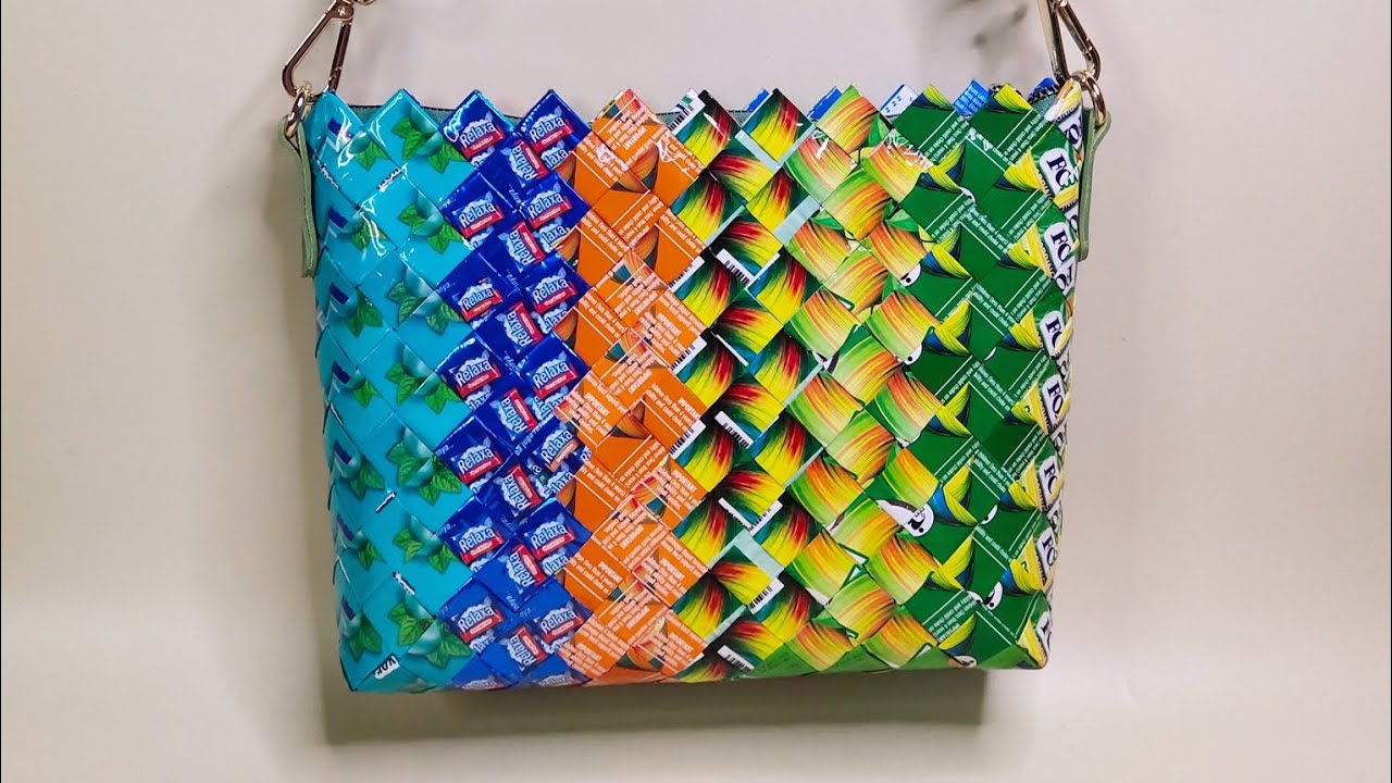  UPCYCLE BAG FROM CANDY WRAP | FAST TUTORIAL