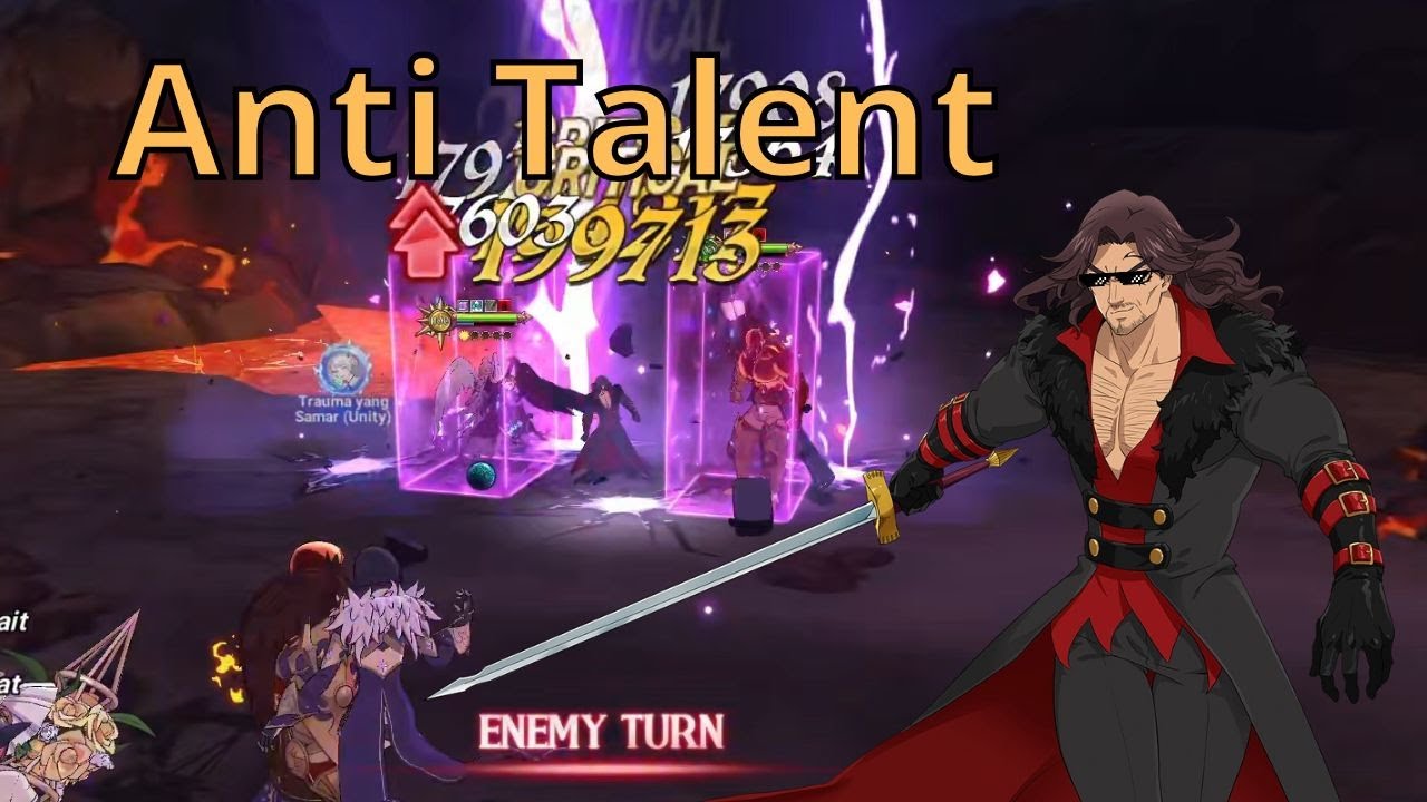 Anti Talent !! Low CC Win !! Counter Merlin Escanor PvP 7DS Grand Cross