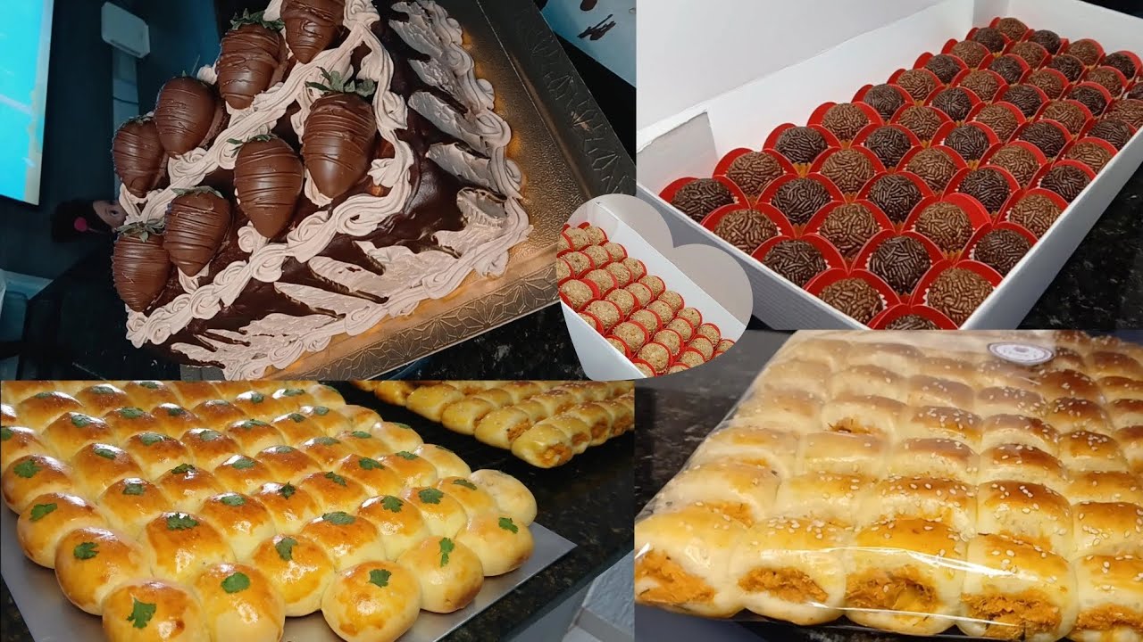 Encomenda de salgados, Docinhos e BOLO DE FEIRA PRA DELIVERY. Esse dia foi uma loucura. 