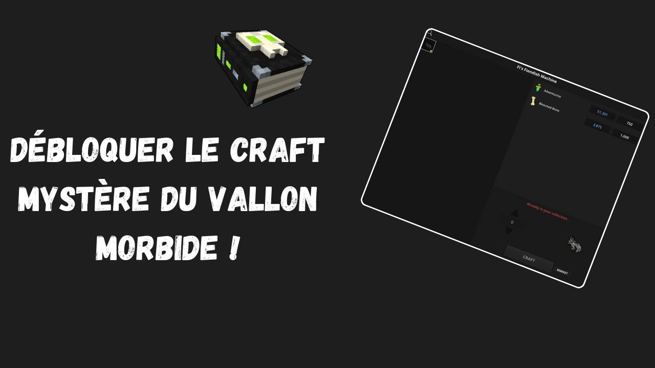 Débloquer le craft secret en vallon morbide ! | TROVE FR
