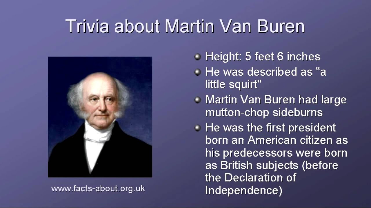 President Martin Van Buren Biography