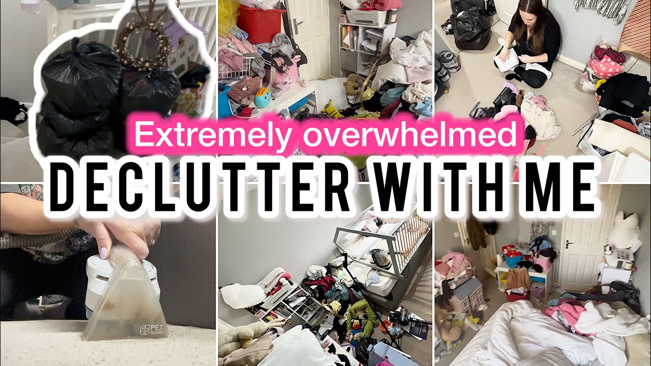 EXTREME Declutter motivation | bedroom declutter | declutter and clean with me | #declutter