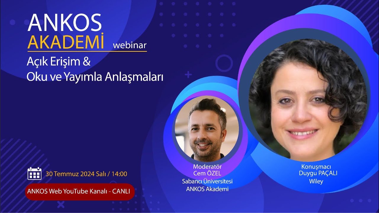 ANKOS Akademi: Açık Erişim & Oku ve Yayımla Anlaşmaları
