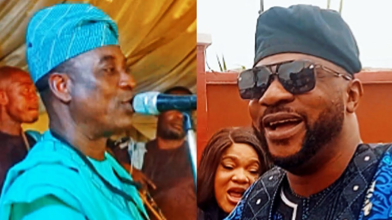 WASIU AYINDE GREET ODUNLADE ADEKOLA FOR THE  FUNAL BURIAL PROGRAMME OF HIS FATHER 