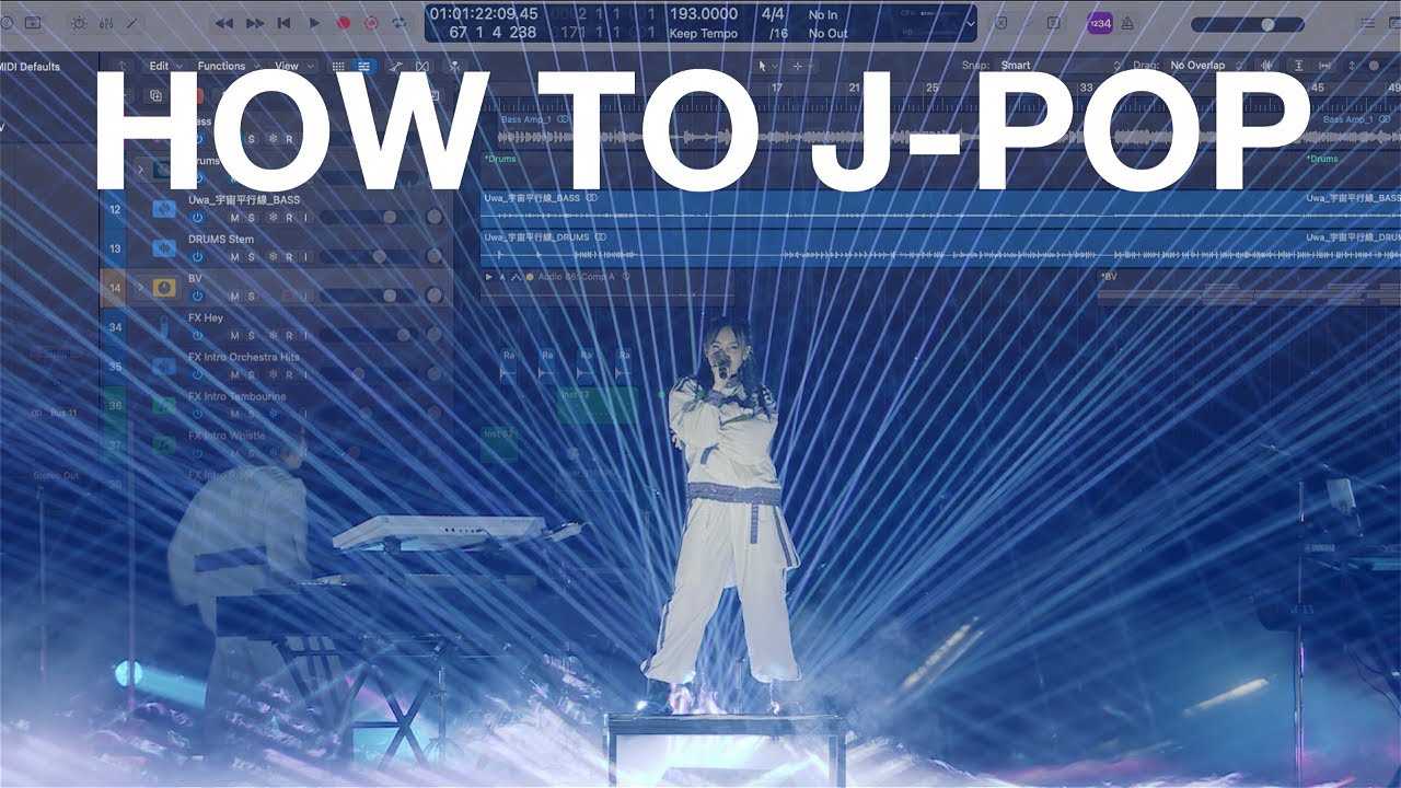 How To Make J-rock / J-pop (Logic Session Breakdown of girl group Japanese song) Music Production