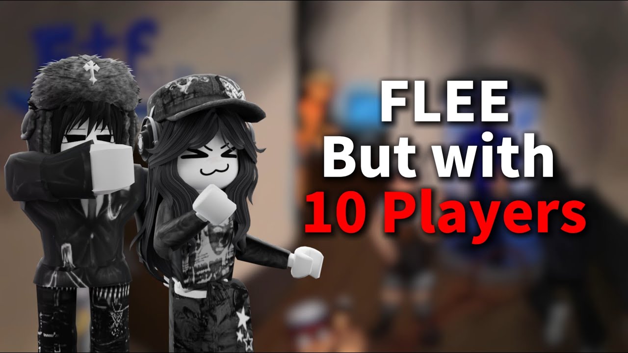 Playing Roblox Flee the facility but with 10 players for the first time