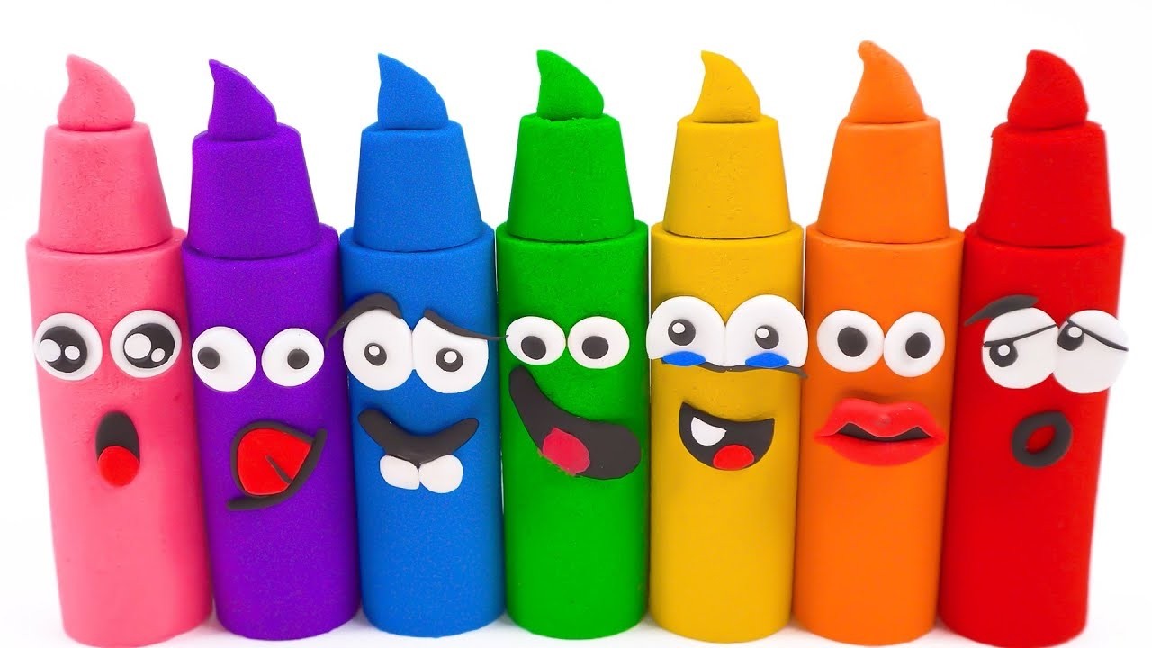 ASMR How to Make Clown Rainbow Candle with Kinetic Sand🌈Satisfying Video