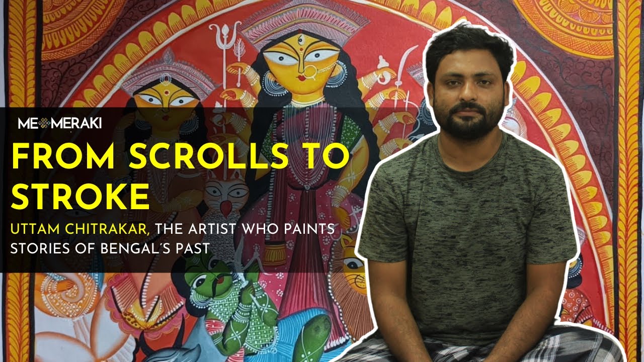 Who is Uttam Chitrakar? | The Kalighat Artist Reviving 19th-Century Babu Culture #trendingart