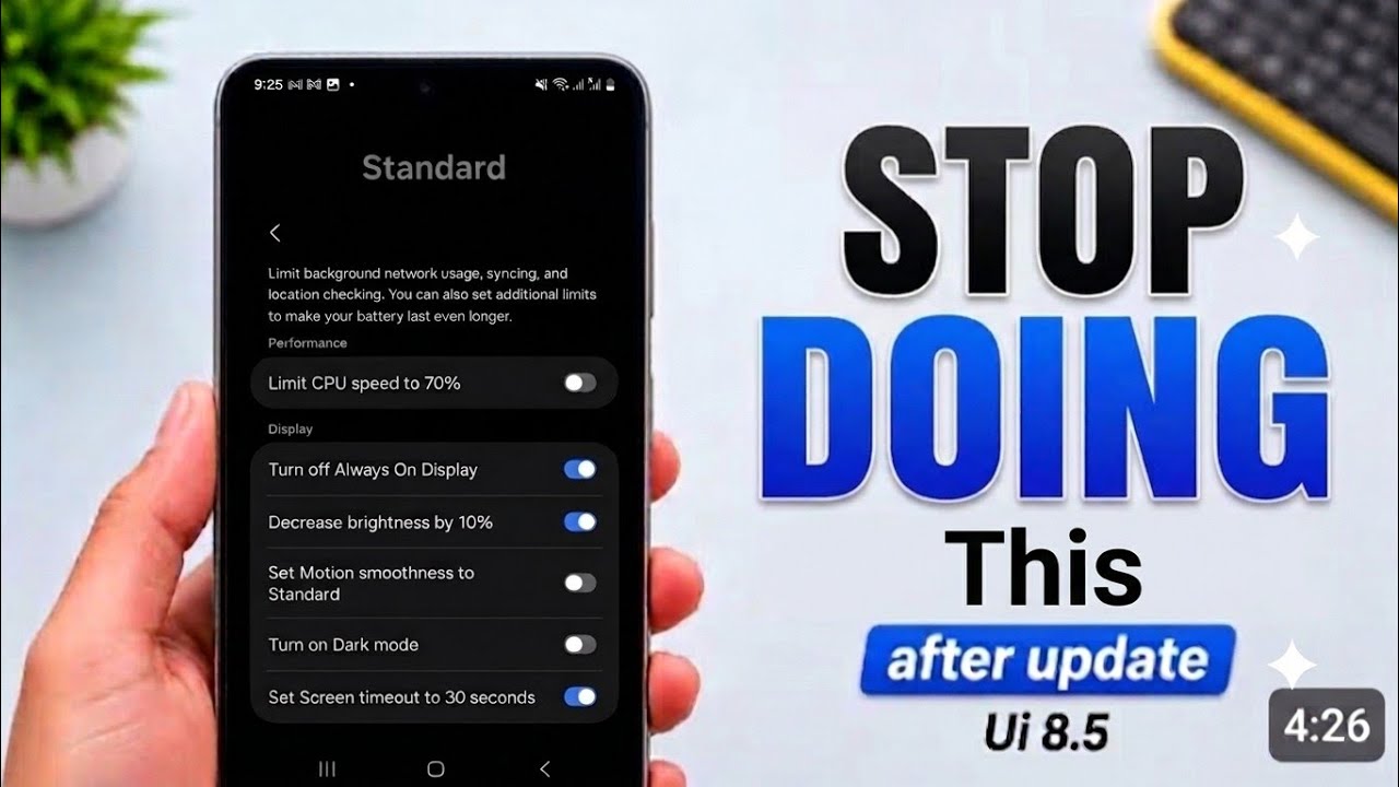 📱Stop Doing This on Your Samsung Smartphone! ✅ One UI 8.5 Battery Saving & Ultra Settings 🔥