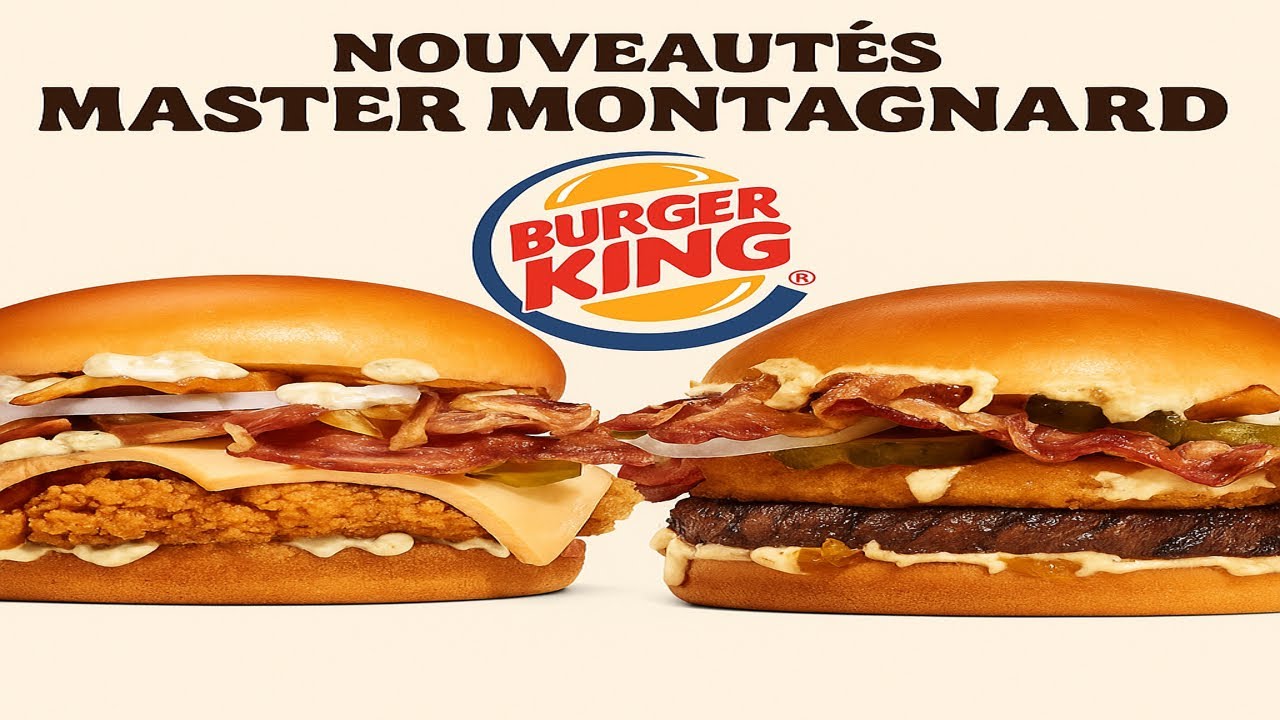 BURGER KING Nouveautés Master Montagnard Reblochon, Master Montagnard Poulet
