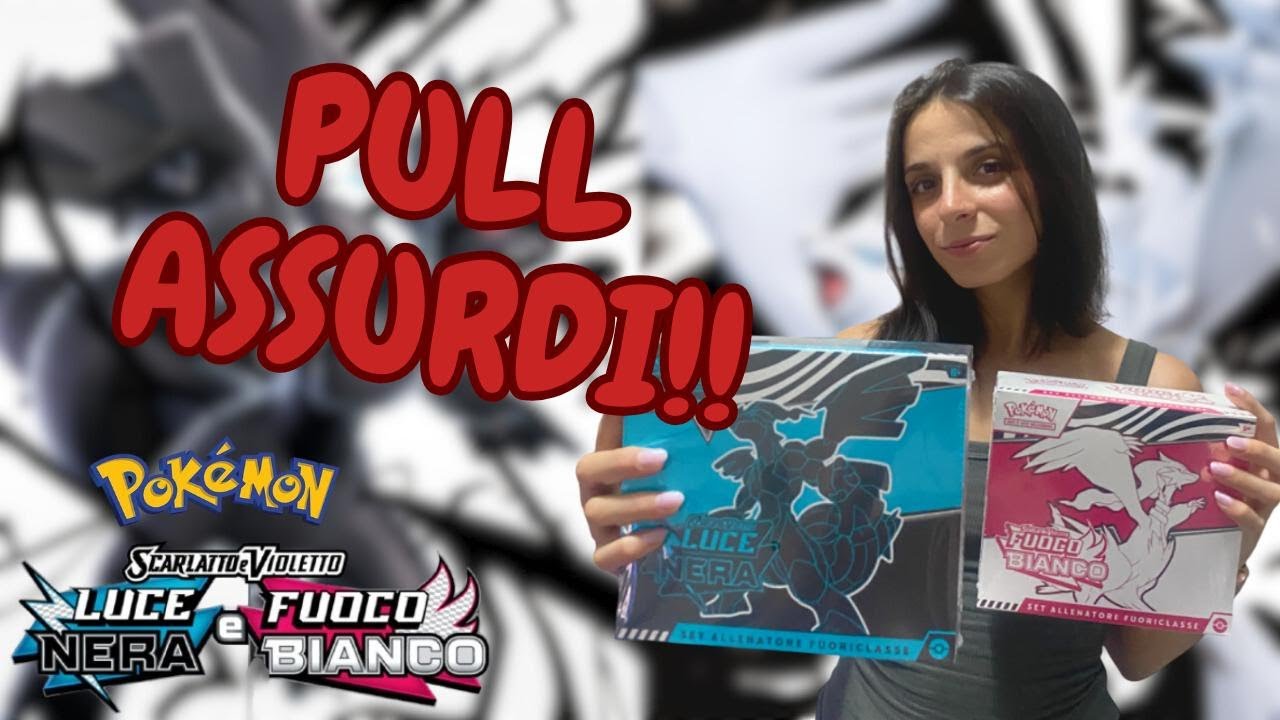 ETB CLAMOROSI!! POKEMON FUOCO BIANCO E LUCE NERA partono alla grande,  PULL DEVASTANTI