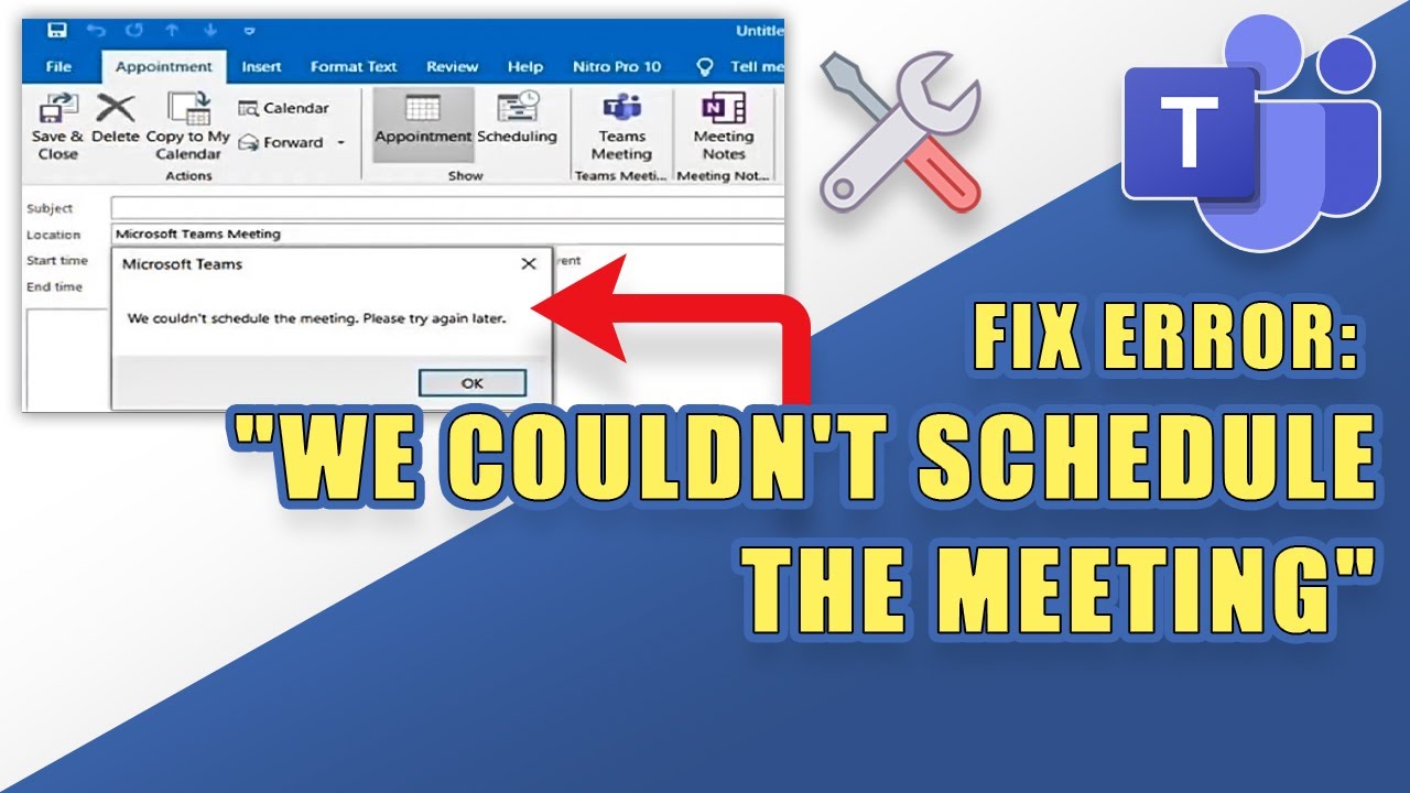 FIX: Teams - Outlook Error: 