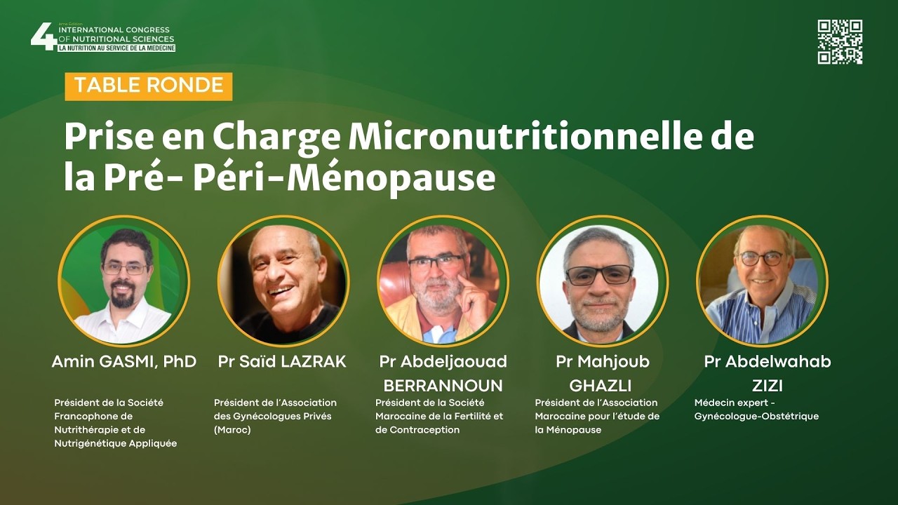 Table Ronde - prise en charge micronutritionnelle de la pré  péri ménopause