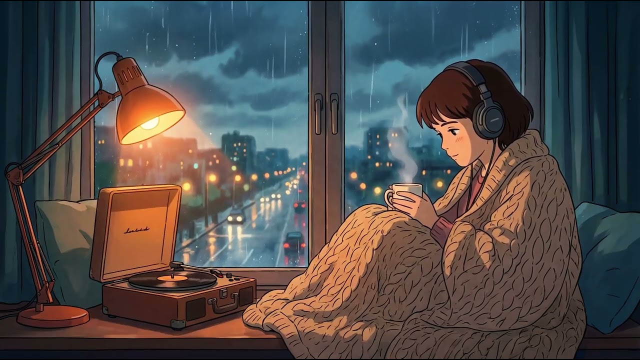 Midnight Rain Lofi 🌧 Soft Night Beats for Relax &