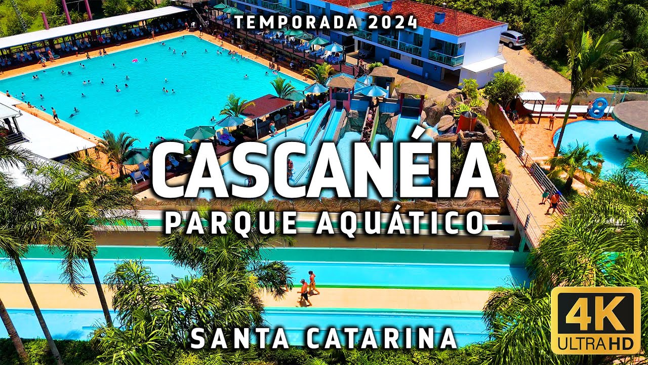 Parque Aquático Cascanéia em Gaspar - Conheça o Parque do Alto - Temporada 2024