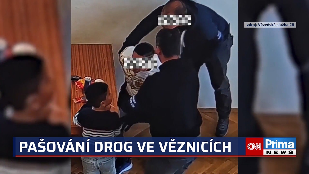 Předávka drog přímo před očima bachařů. Troufalou akci v české věznici zachytilo video