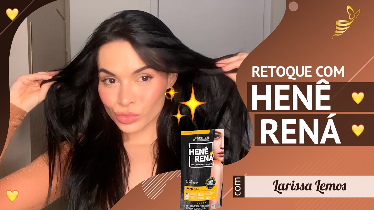 Retoque com Henê Rená Preto Natural por @LarissaLemos💛