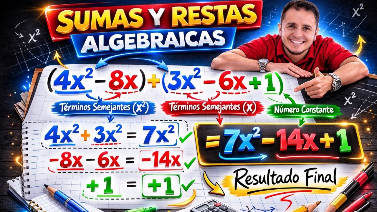 Suma y Resta algebraicas ejercicios de refuerzo
