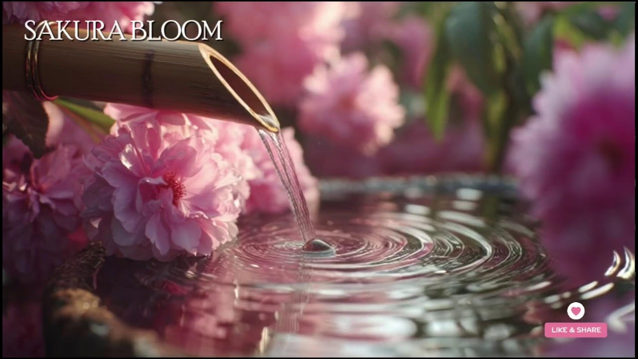 🔴 桜の調べ – 日本庭園の水音と風鈴の癒し | 心を落ち着ける音楽👉 Zen garden + wind chimes vibes.