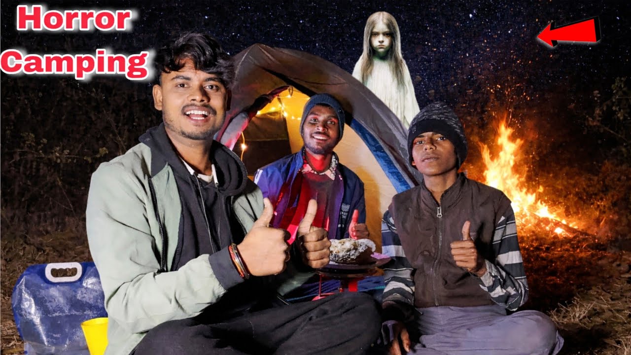 Group Night Camping at Haunted place 😰| Camping in india| Horror camping