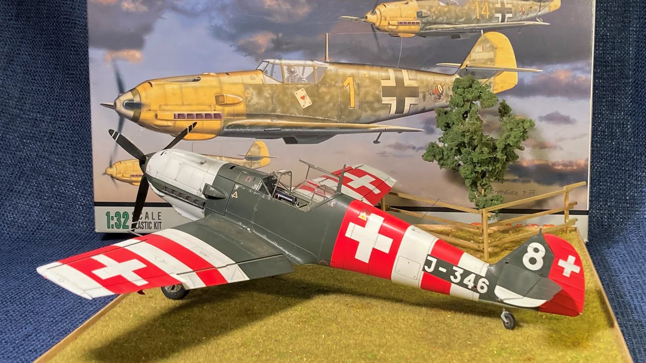 Messerschmitt 109 E3     Eduard 1:32    Swiss air force     Full build video