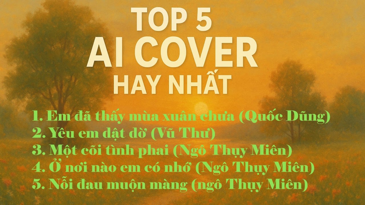 TOP 5 Ca khúc AI Cover hay nhất