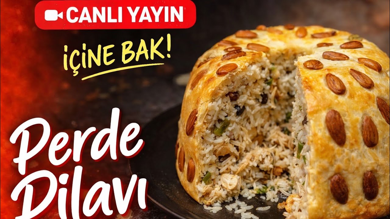 🔴 CANLI | Osmanlı’nın Meşhur Perde Pilavı Yapıyoruz! İçine Bakınca Şaşıracaksınız