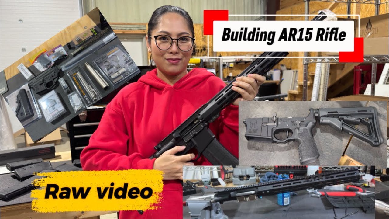 Building / assembling AR15 Rifle | Raw video 