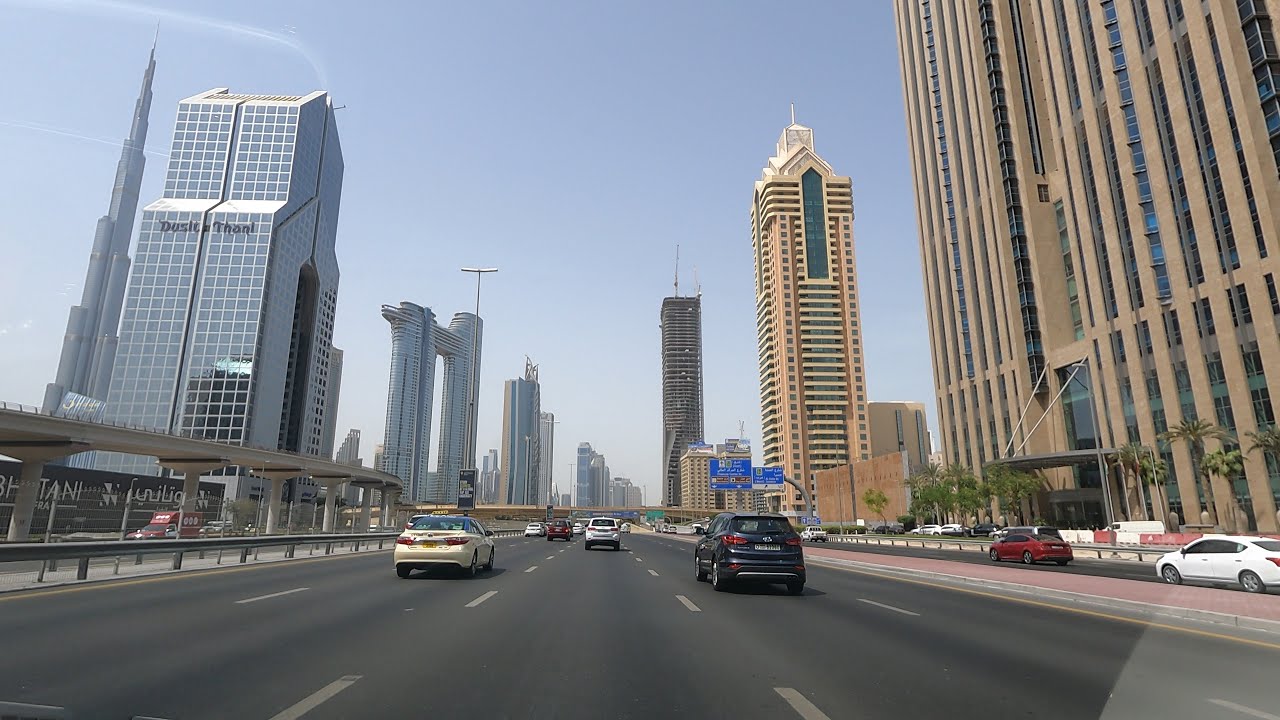 Sheikh Zayad Rd | IBN Battuta Mall | Driving Tour | 4K | Dubai UAE