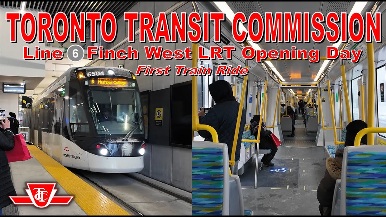 TTC Line 6 Finch West LRT Opening Day (First Train Ride)