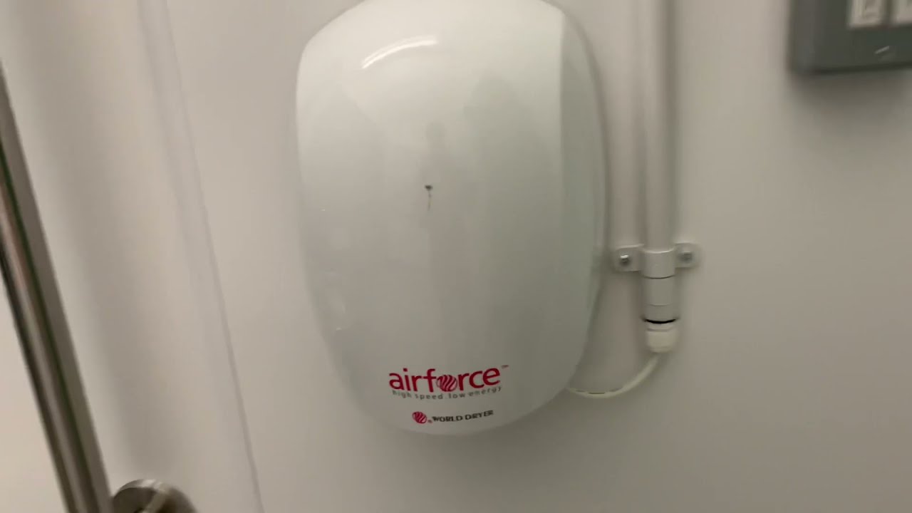 (RETAKE) Warner Howard World Dryer Airforce Hand Dryer At Birchwood Forest Park, Warrington