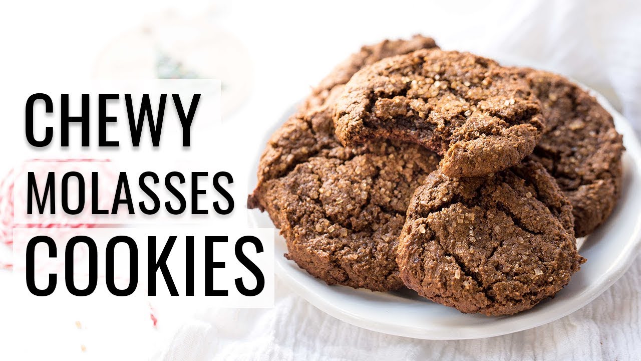 HEALTHY GINGER MOLASSES COOKIES 🍪 vegan & gluten-free