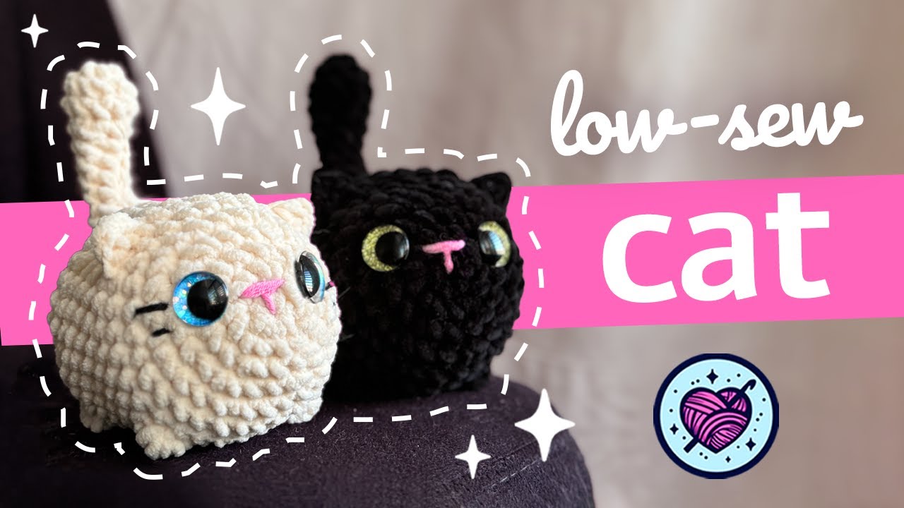 Вязаный крючком котенок-картофель LOW-SEW 🐱 | Часовой урок амигуруми для начинающих | Lala Croche...