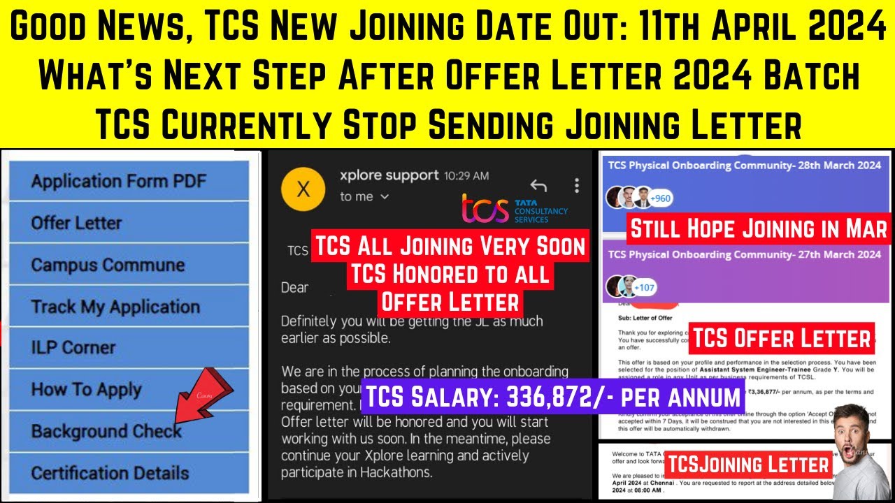 TCS Remaining Joining in April'24 | TCS Joining Delay | What's Next After Offer Letter | TCS New DOJ