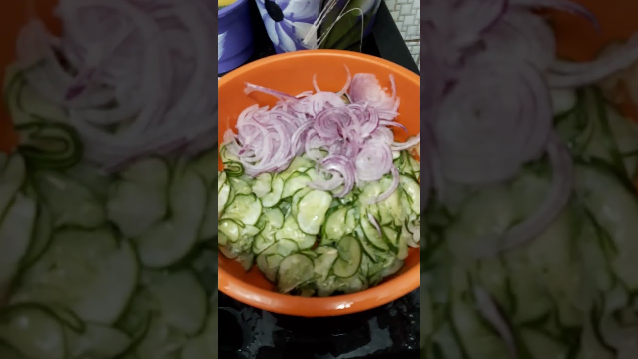Salada de pepino🥒Sunomono😋muito boa e refrescante#receitas🌻