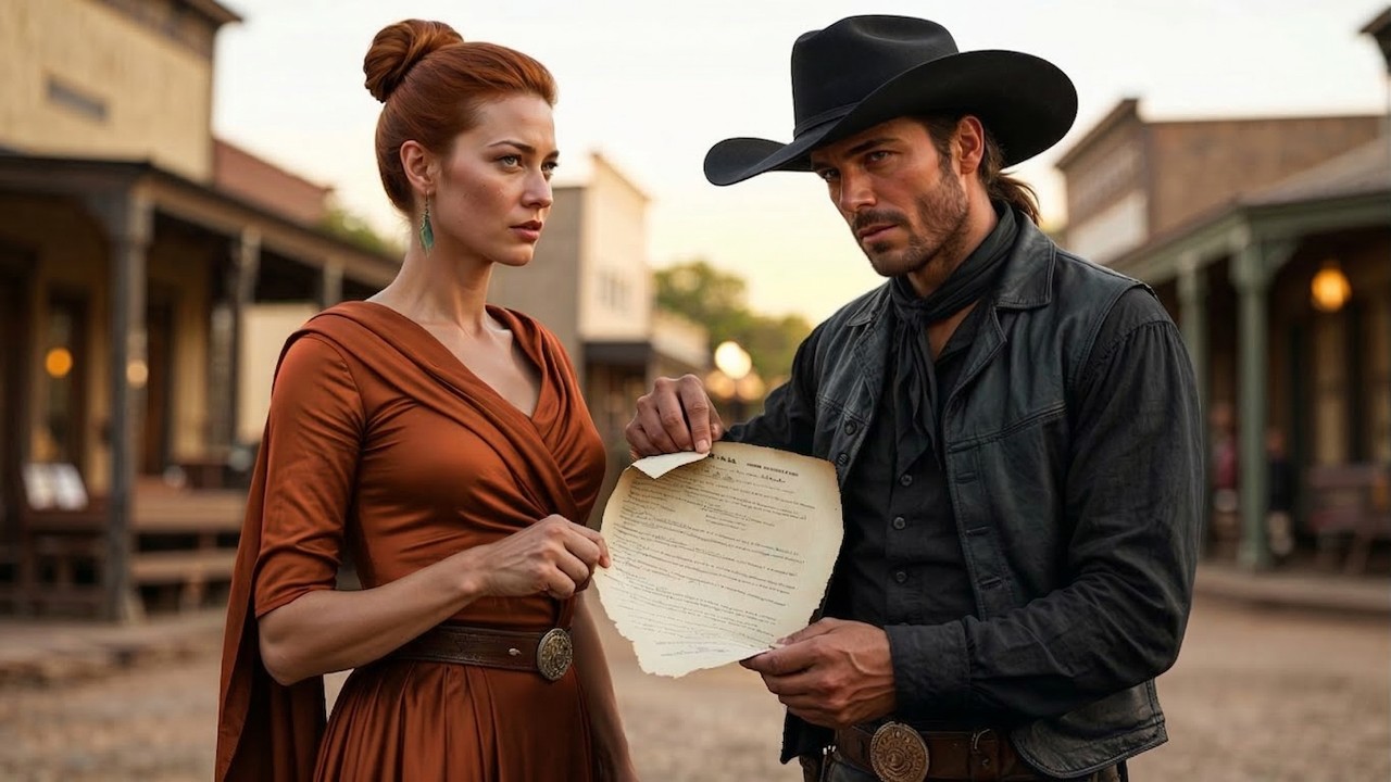 Vendue aux enchères pour les dettes de son mari — un cowboy l’acheta et déchira le contrat.