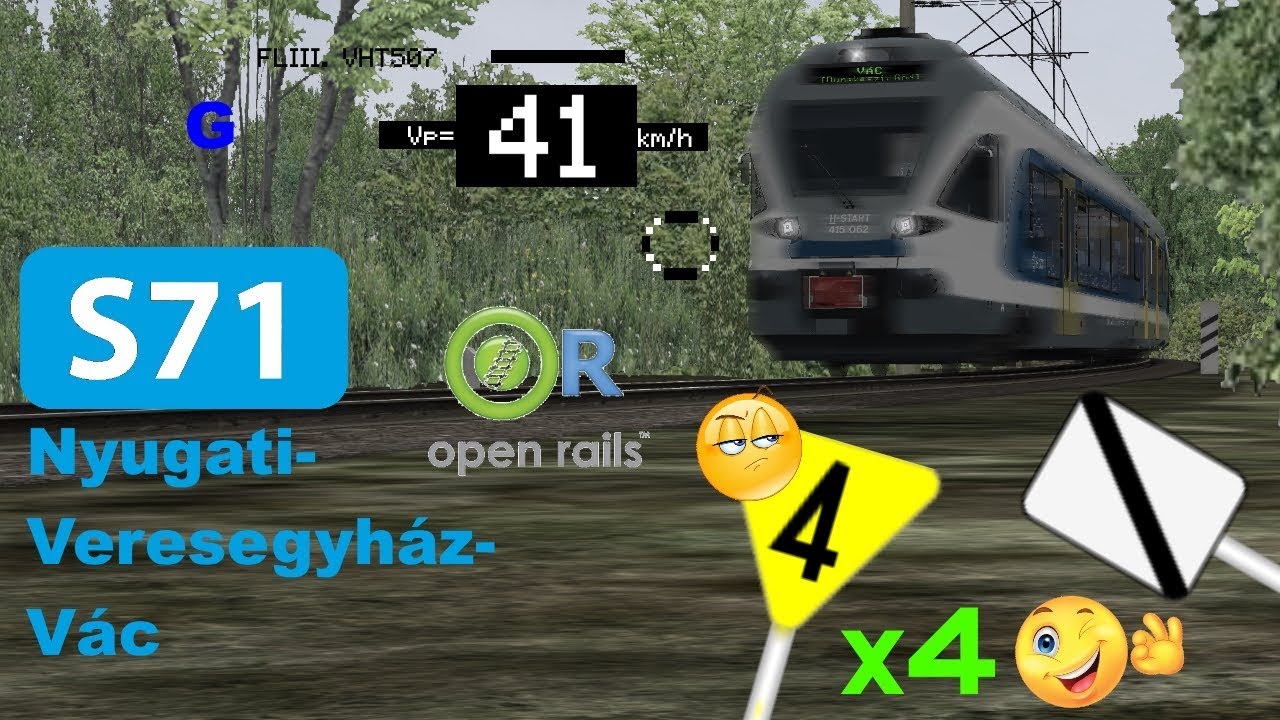 [MSTS/OR] Alföld 7.2 | S71; Bp-Nyugati - Veresegyház -Vác 4x