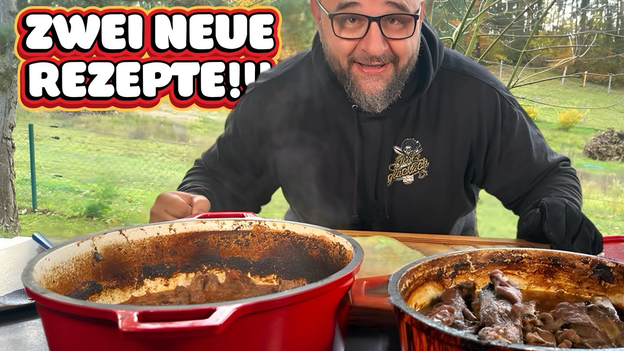 SCHICHTFLEISCH IM DUTCH OVEN GRILLEN - 2 NEUE REZEPTE --- Klaus grillt