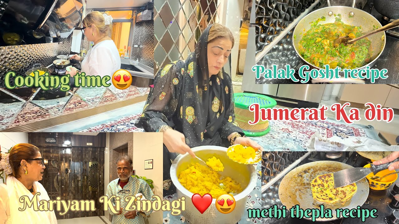 Methi thepla recipe / palak gosht sepcial / Mariyam ki Zindgai 😍