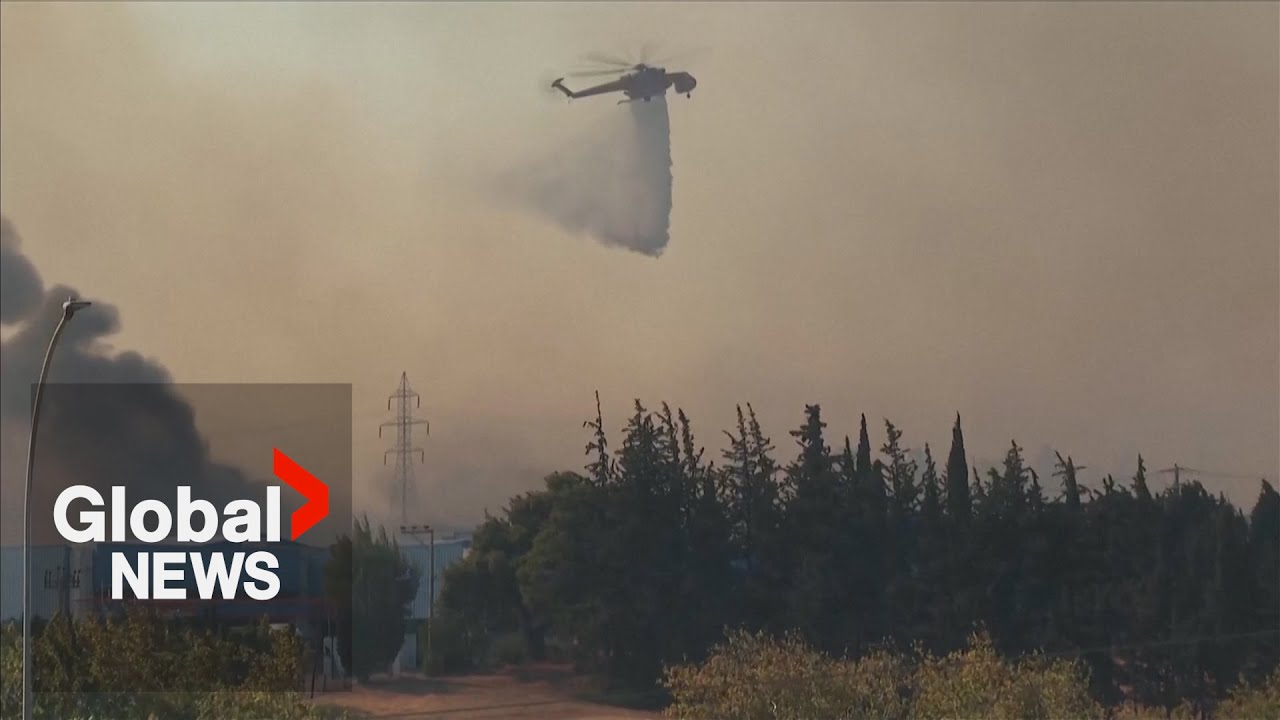 Hundreds evacuated as wildfires rage across Greece, 5 injured
