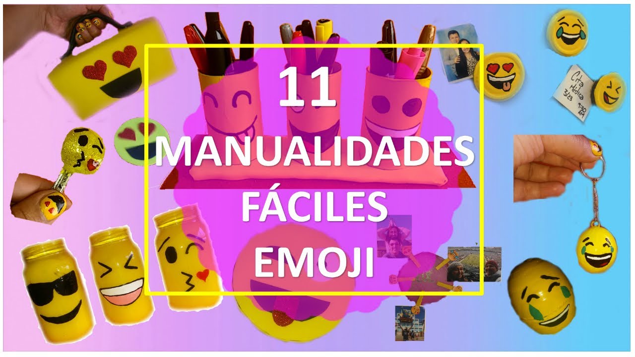11 Manualidades Emojis Fáciles Que TIENES QUE INTENTAR! (Con Reciclaje)