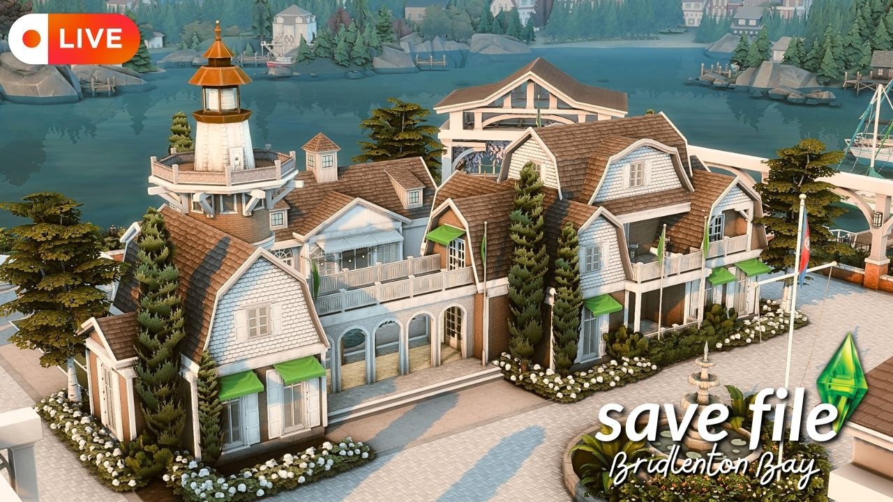 Building a Country Club Build for my Brindleton Bay Save File || The Sims 4