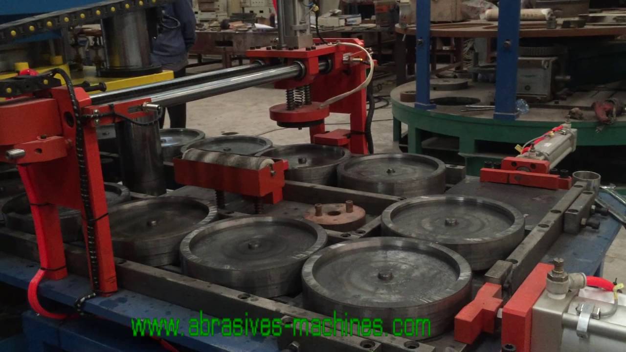 Cutting wheel making machine
