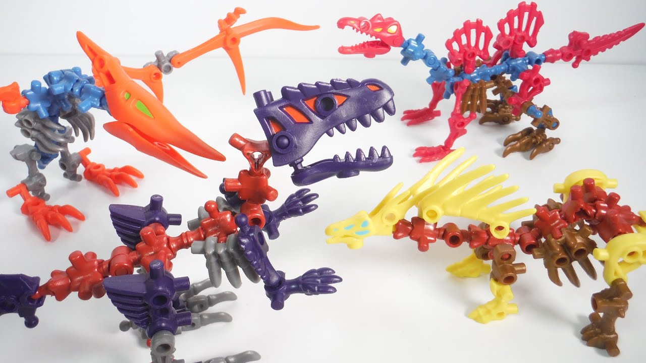 第6弾 ほねほねザウルス ブロックス 2020 全４種 開封 組立 Dinosaur Figure スピノサウルス プテラノドン ギガノトサウルス アマルガサウルス 恐竜 食玩 candy toys