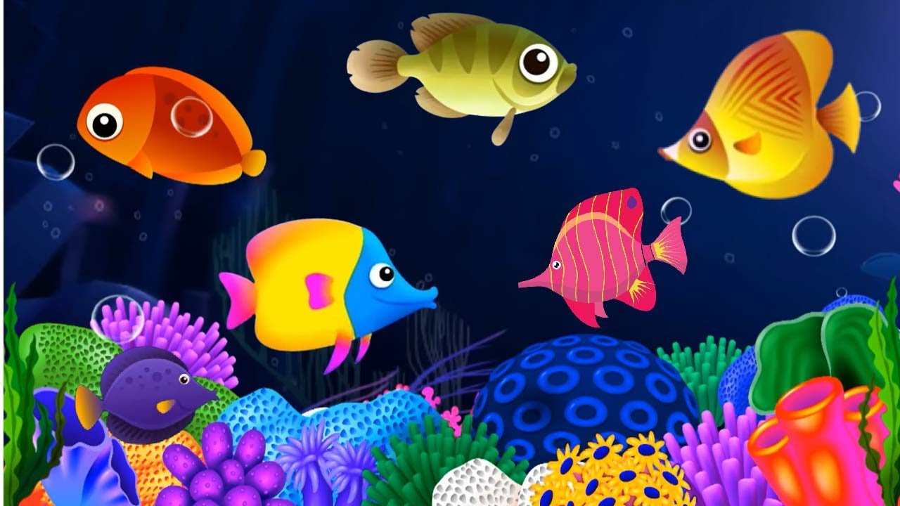 Baby Lullaby🐟Soothing fishes🐟Calming Undersea Animation🐟Aquarium #lullaby #sleepmusic #131