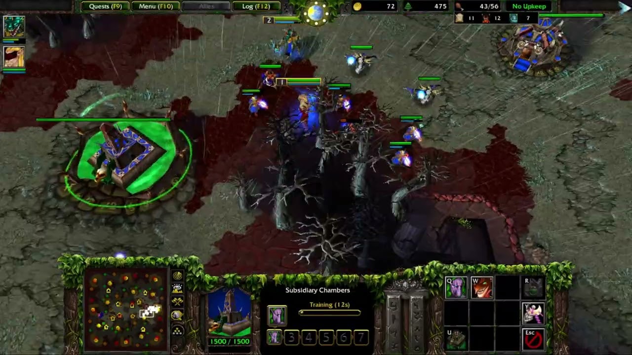 Warcraft 3: Frozen Throne I Illidari (ver 2.0) Race Gameplay I Warcraft Custom Map Made By @wa666r