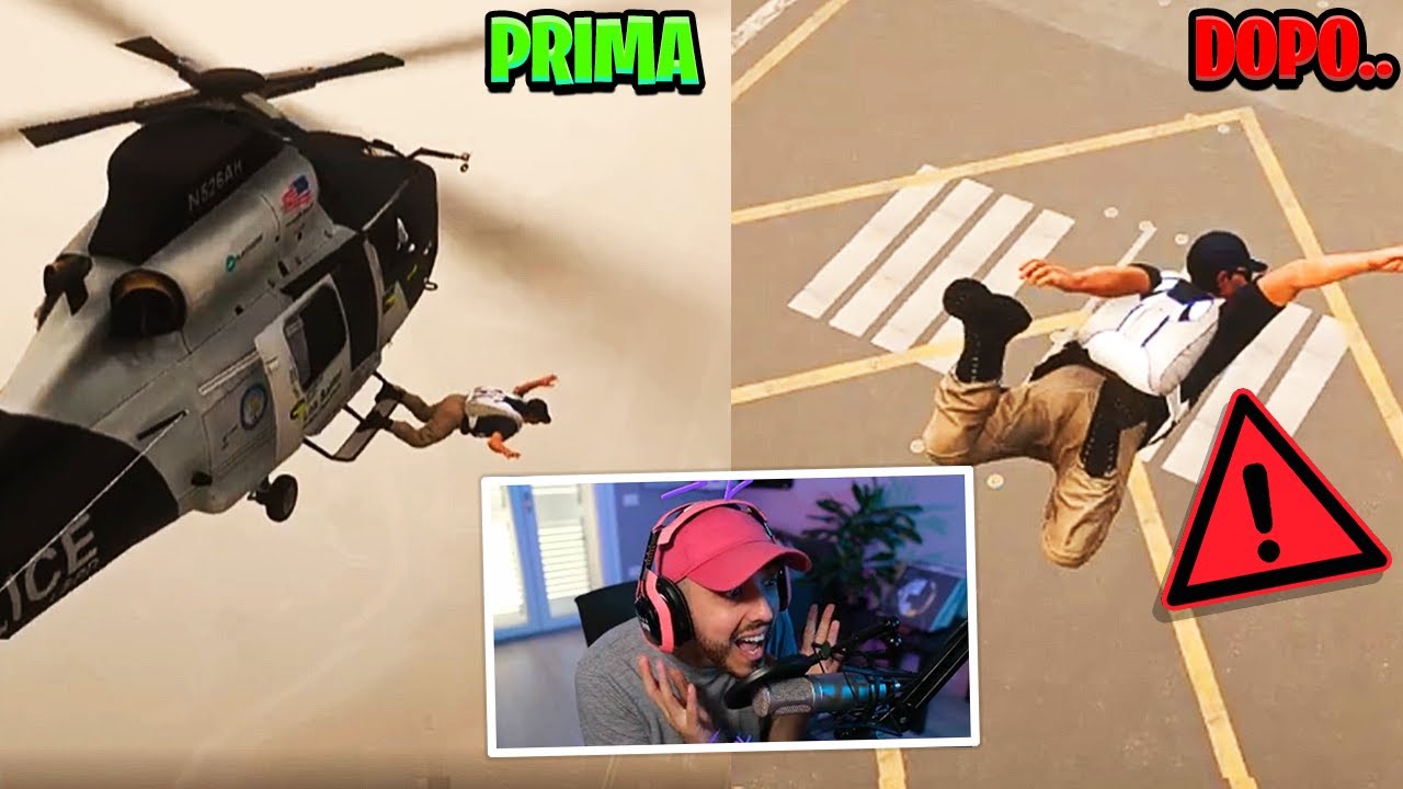 ‼️SI È TAGLIATO IL PARACADUTE IN VOLO... durante l'esame😂