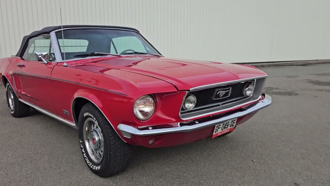 Mustang cabriolet code J 1968 boîte auto.