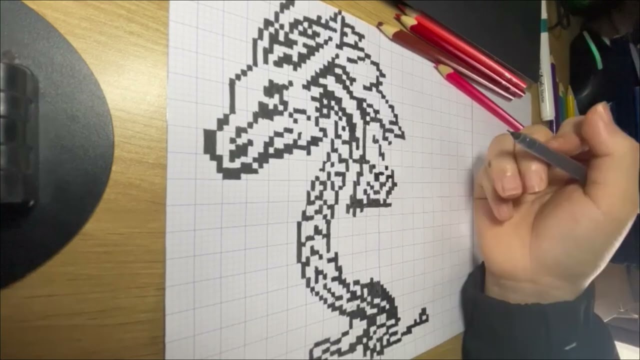 Draw a dragon in 5 hours: pixel art