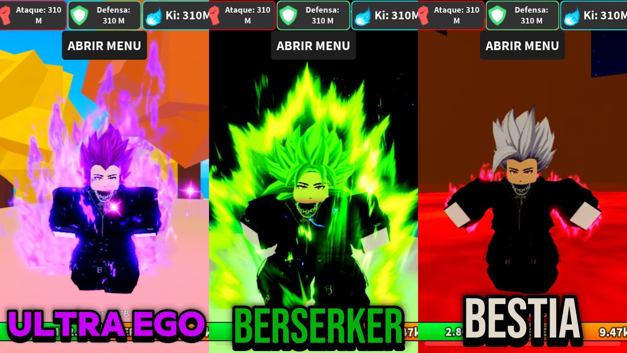 TODAS LAS TRANSFORMACIONES DE DRAGON BALL RAGE✨ (2025) Roblox 😱😱